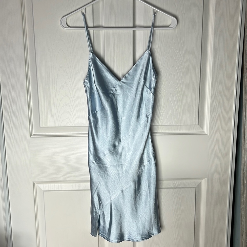 NEW Princess Polly - MALIHA MINI DRESS BLUE - Picture 6 of 8